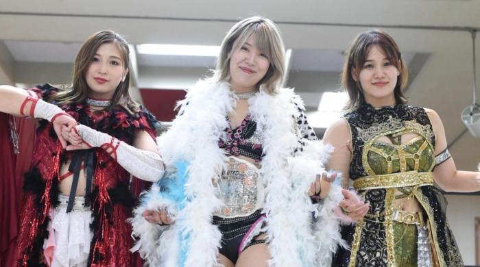 Miku Aono, Mai Sakurai y Natsumi Showzuki