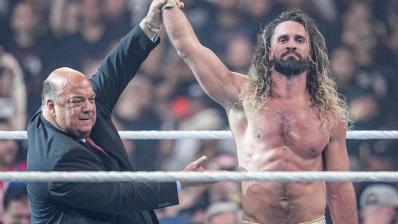 Paul Heyman y Seth Rollins