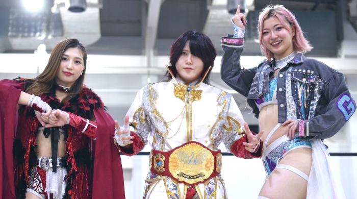 Miku Aono, Utami Hayashishita y Chika Goto