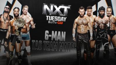 Trick Williams, Joe Hendry y Santana vs DarkState