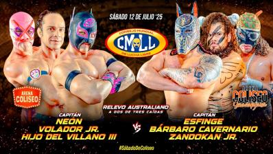 CMLL Sábado de Arena Coliseo 12 de julio de 2025