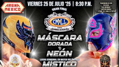 Máscara Dorada y Neón de CMLL Máscara Dorada y Neón de CMLL
