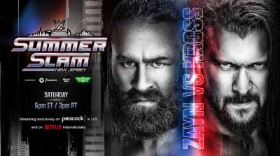 Póster de WWE SummerSlam con Sami Zayn y Karrion Kross