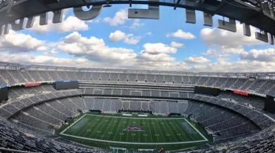 Vista interior del MetLife Stadium de East Rutherford