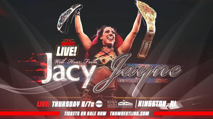 Jacy Jayne celebrará la obtención del Campeonato Mundial de las Knockouts