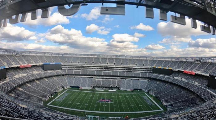 Vista interior del MetLife Stadium de East Rutherford