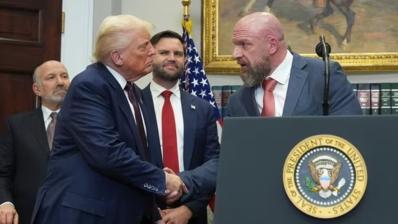 Donald Trump y Triple H Donald Trump y Triple H