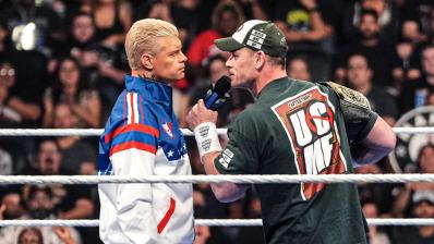 John Cena y Cody Rhodes en WWE SmackDown 