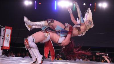 Victoria Yuzuki vs. Utami Hayashishita pelean en Marigold DREAM STAR GP 2025