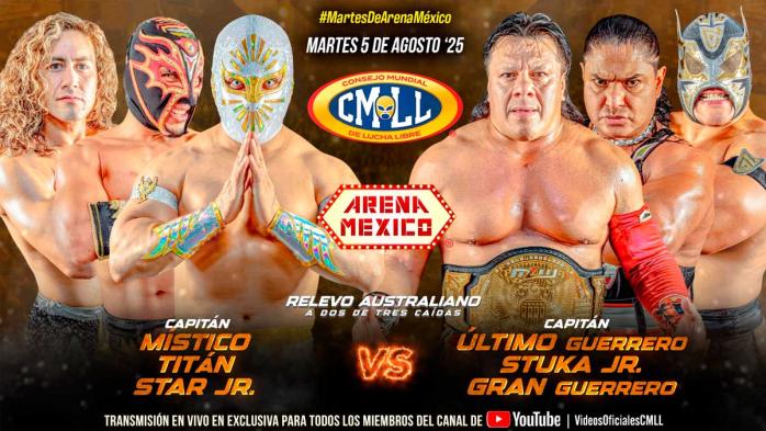 Resultados CMLL Martes de Arena México 5 de agosto de 2025 Resultados CMLL Martes de Arena México 5 de agosto de 2025