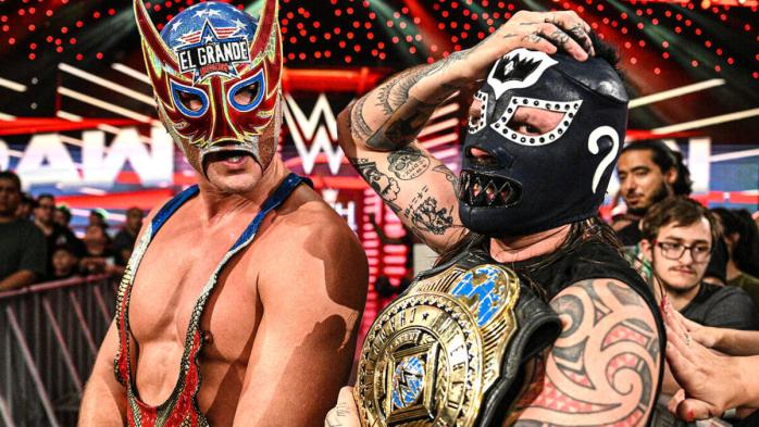 El Grande Americano y Dominik Mysterio vencen a AJ Styles y Dragón Lee en WWE Raw El Grande Americano y Dominik Mysterio vencen a AJ Styles y Dragón Lee en WWE Raw