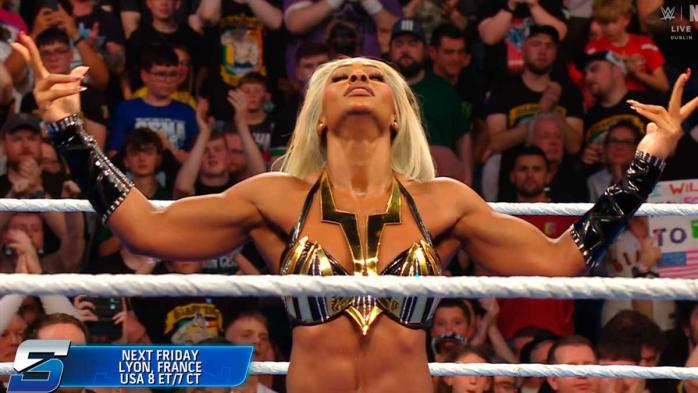 Jade Cargill y Tiffany Stratton vencen a Becky Lynch y Nia Jax en SmackDown Jade Cargill y Tiffany Stratton vencen a Becky Lynch y Nia Jax en SmackDown