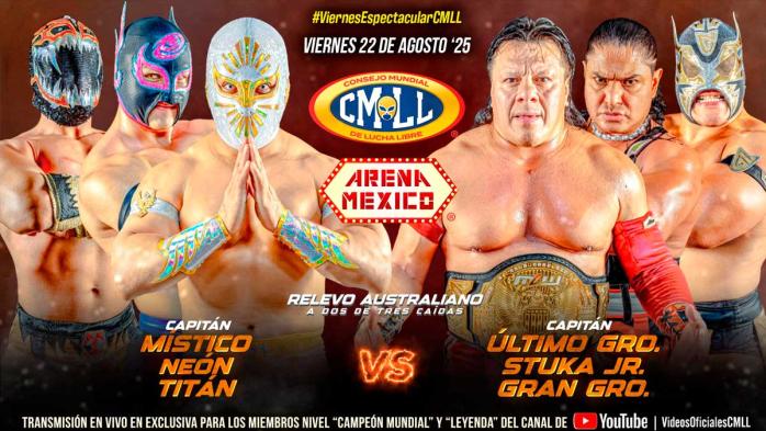 Resultados CMLL Viernes Espectacular 22 de agosto de 2025 Resultados CMLL Viernes Espectacular 22 de agosto de 2025
