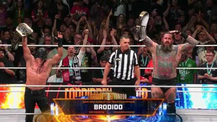 Brodido ganan los Campeonatos Mundiales por Parejas en AEW x NJPW Forbidden Door 2025 Brodido ganan los Campeonatos Mundiales por Parejas en AEW x NJPW Forbidden Door 2025
