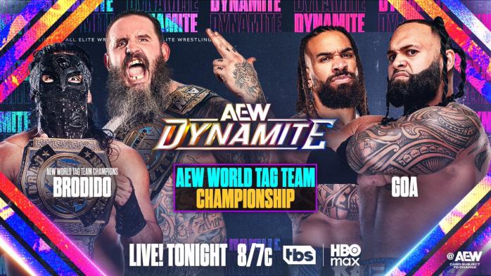 Brodido defenderán los Campeonatos Mundiales por Parejas de AEW ante GOA