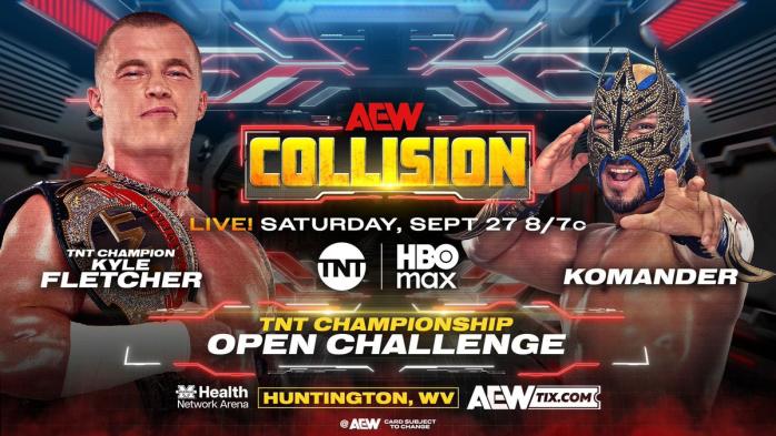 Kyle Fletcher pondrá en juego el Campeonato TNT ante Komander en AEW Collision
