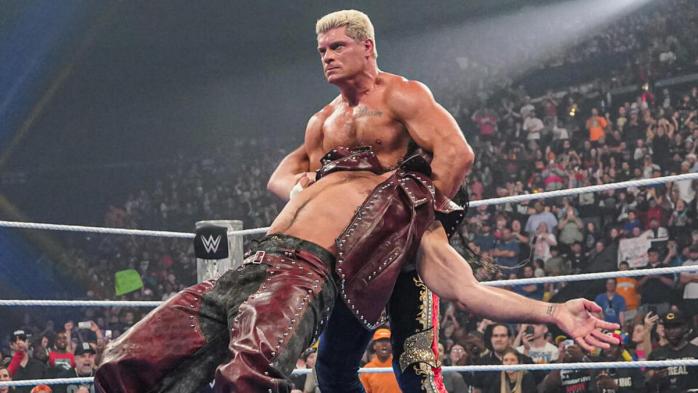 Cody Rhodes and Seth Rollins 