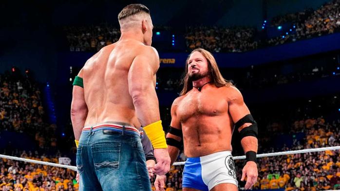 John Cena y AJ Styles generan una gran reacción en el vestuario de WWE