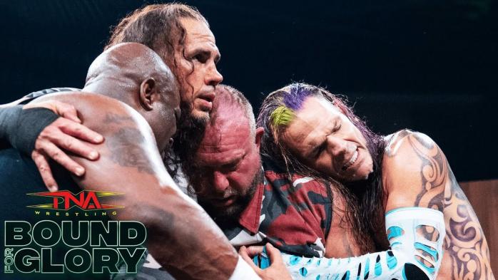 Team 3D entrega sus botas a The Hardys en TNA Bound for Glory 2025 Team 3D entrega sus botas a The Hardys en TNA Bound for Glory 2025