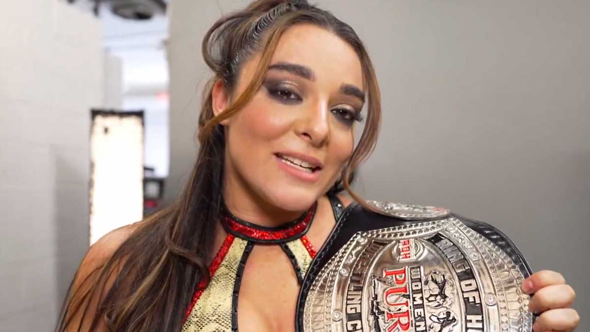 Deonna Purrazzo hace historia y se convierte en la primera campeona Pura de ROH