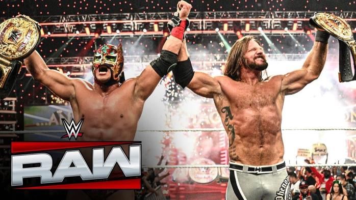 AJ Styles y Dragon Lee se coronan Campeones Mundiales por Parejas en WWE Raw AJ Styles y Dragon Lee se coronan Campeones Mundiales por Parejas en WWE Raw