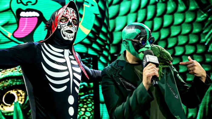 La Parka and Mr Iguana 