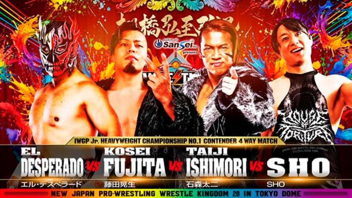 NJPW confirma una lucha por el Campeonato IWGP Peso Junior en Wrestle Kingdom 20