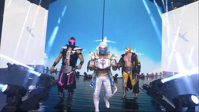 El Sky Team retiene los Campeonatos Mundiales de Tríos del CMLL en AEW Full Gear