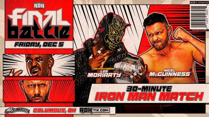 Nigel McGuinness anuncia su regreso al ring de ROH para ajustar cuentas con Lee Moriarty