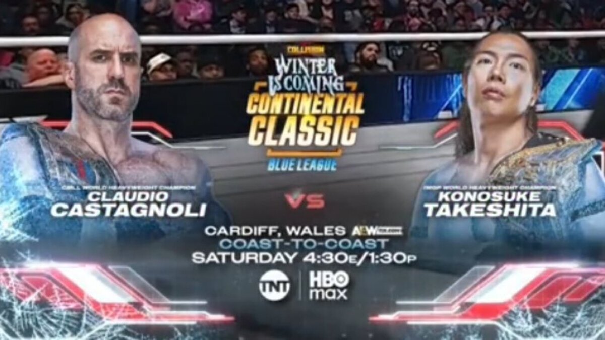 Claudio Castagnoli se enfrentará a Konosuke Takeshita en AEW Collision Winter is Coming