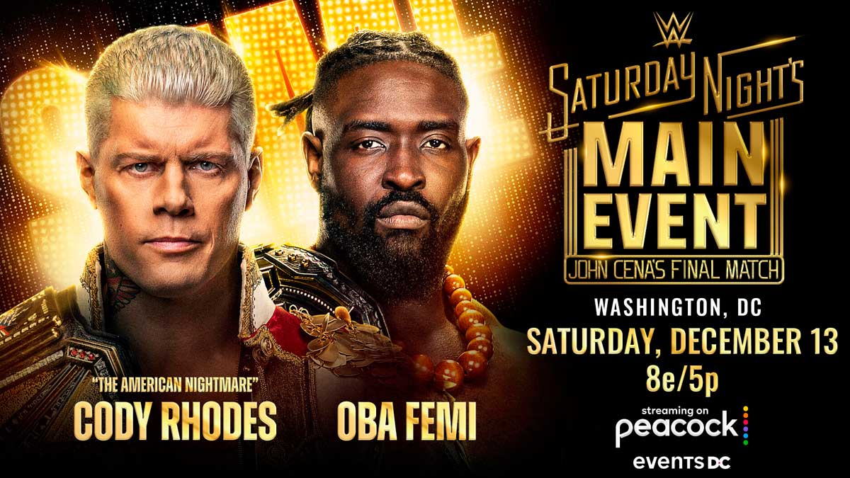 Drew McIntyre provoca la descalificación de Oba Femi en WWE Saturday Night's Main Event