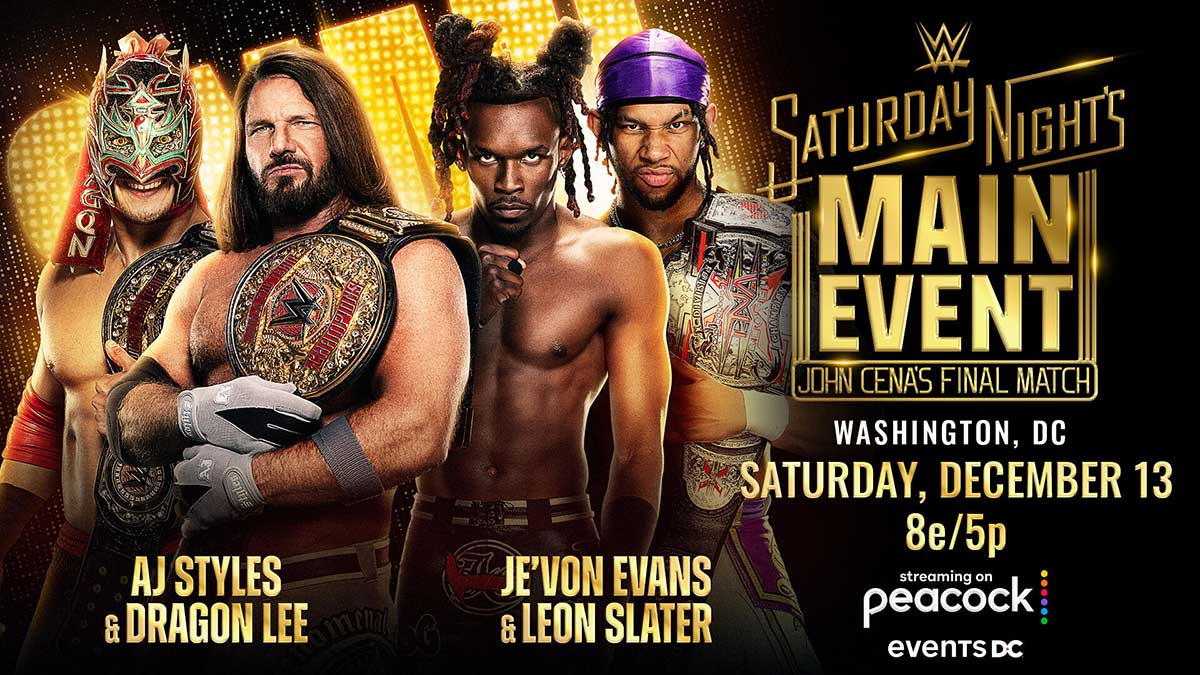 AJ Styles y Dragon Lee se llevan la victoria en WWE Saturday Night's Main Event