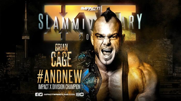 Brian Cage se corona campeón de la X-Division durante el evento Slammiversary XVI