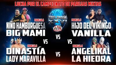 Se anuncia una lucha por los Campeonatos de parejas mixtas de AAA para Triplemanía XXVI