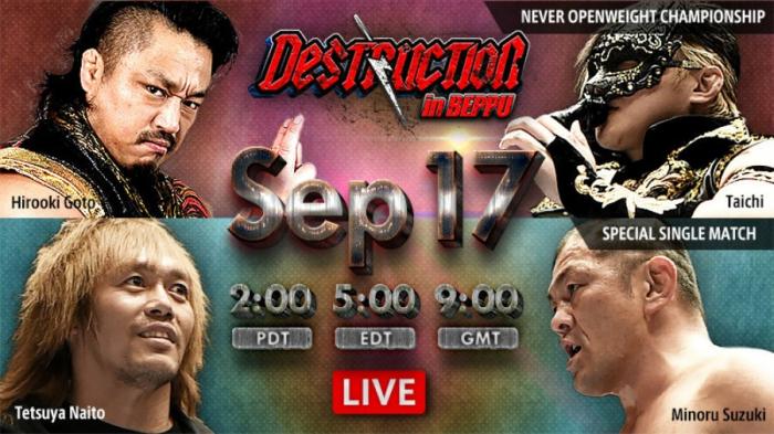 Resultados NJPW Destruction in Beppu