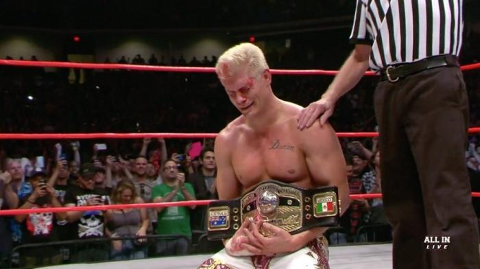 Cody defenderá el Campeonato Mundial de Peso Pesado de NWA el 29 de septiembre en Ring Of Honor