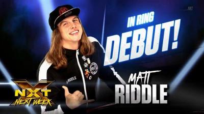 Matt Riddle realizará su debut en el programa de NXT TV la próxima semana