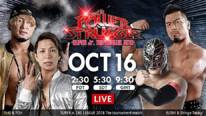 Resultados NJPW Super Jr. Tag League 2018 (Día 1)