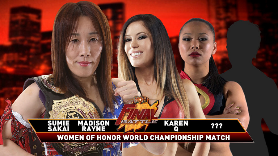Sumie Sakai defenderá el campeonato mundial de Women of Honor ante tres rivales en Final Battle 2018