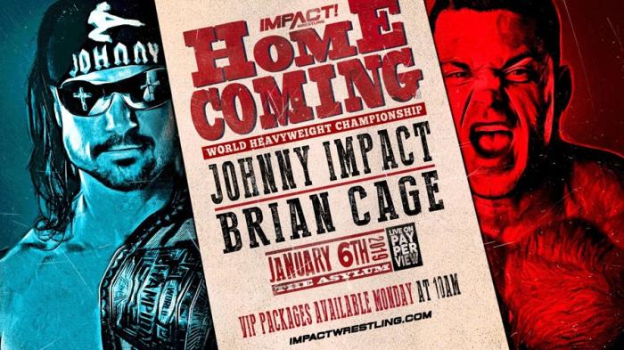 Johnny Impact defenderá el Campeonato mundial de Impact Wrestling ante Brian Cage en Homecoming