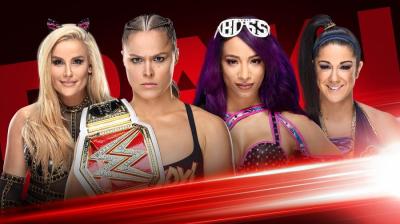 Ronda Rousey y Sasha Banks se enfrentarán en una lucha por parejas en Monday Night Raw