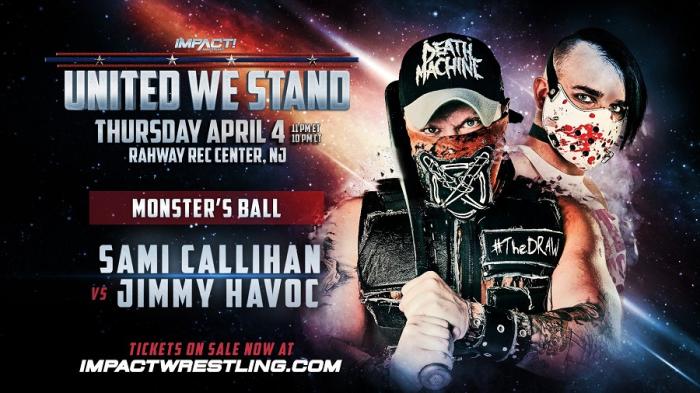 Sami Callihan se enfrentará a Jimmy Havoc en un combate Monster´s Ball en IMPACT Wrestling: United We Stand