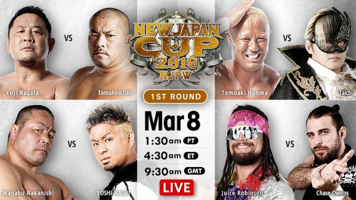 Resultados NJPW New Japan Cup 2019 (Día 1)