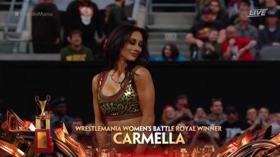Carmella se proclama ganadora de la Women´s Battle Royal en WrestleMania 35