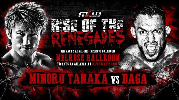 MLW anuncia un encuentro entre Minoru Tanaka y Daga para Rise of the Renegades