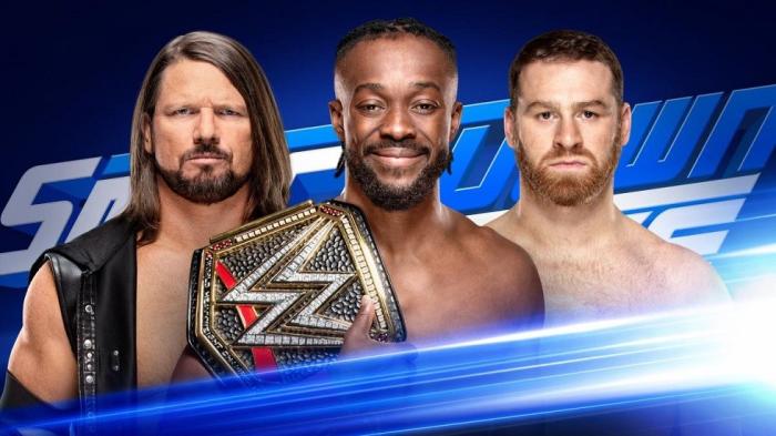 Kofi Kingston retiene el Campeonato de WWE ante Sami Zayn y AJ Styles en SmackDown