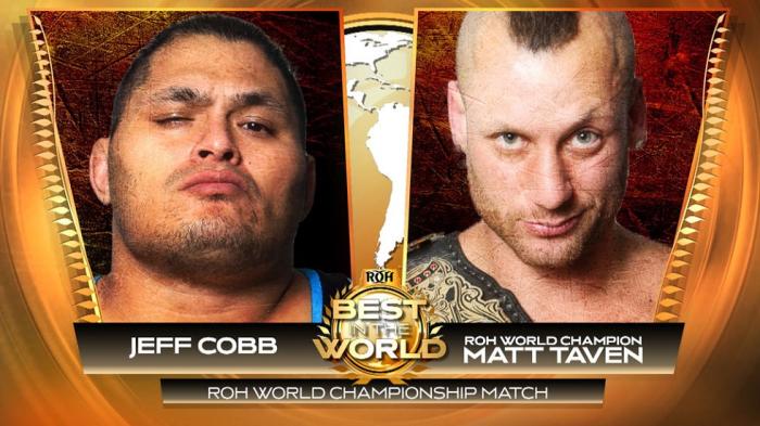 Jeff Cobb luchará por el campeonato mundial de ROH en Best in the World