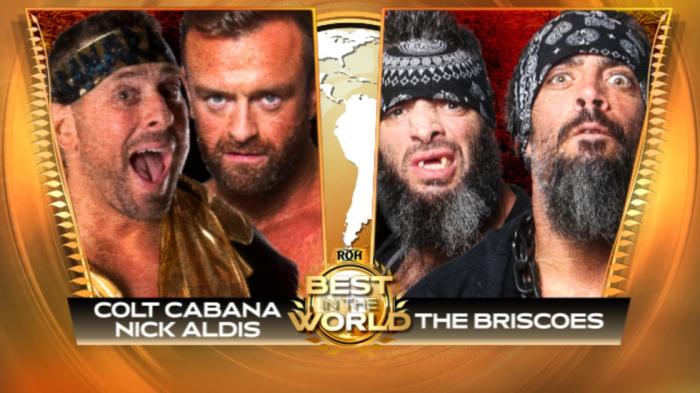 Colt Cabana y Nick Aldis se enfrentarán a The Briscoes en ROH Best In The World 2019