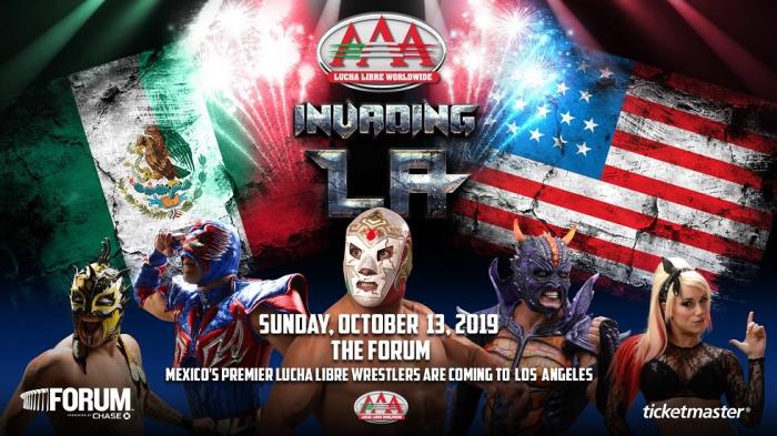 Lucha Libre AAA anuncia su evento 'Invading LA' para el 13 de octubre de 2019