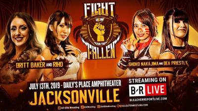 Dr. Britt Baker y Riho se enfrentarán a Bea Priestley y Shoko Nakajima en AEW Fight for the Fallen 